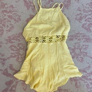 Forever21 yellow romper